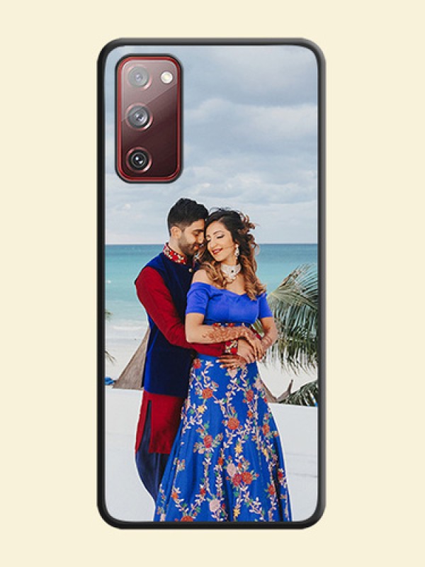 Full Single Pic Upload On Space Black Personalized Soft Matte Phone Covers -Samsung Galaxy S20 Fe 5G