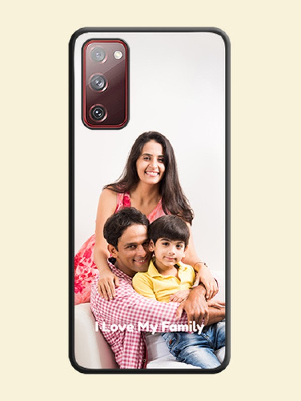 Full Single Pic Upload With Text On Space Black Personalized Soft Matte Phone Covers -Samsung Galaxy S20 Fe 5G