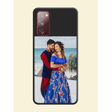 Image Upload With Space Black Color On Custom Soft Matte Mobile Back Cover - Samsung Galaxy S20 Fe 5G