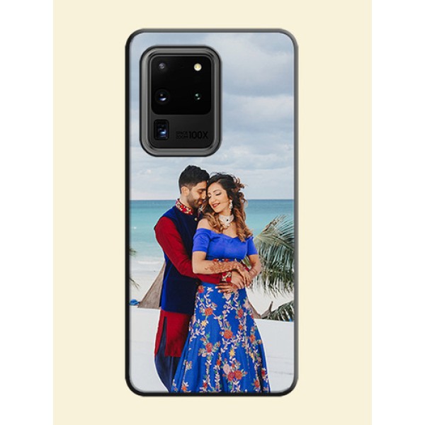 Full Single Pic Upload On Space Black Personalized Soft Matte Phone Covers -Samsung Galaxy S20 Ultra