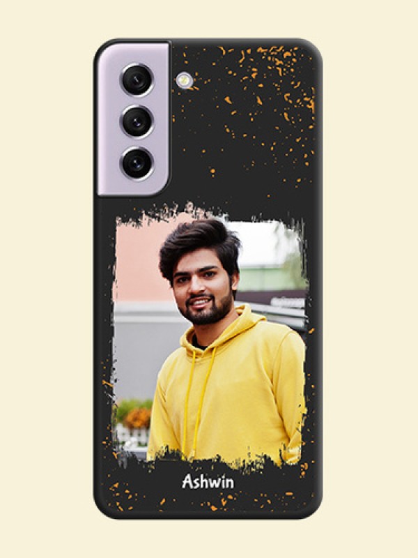 Spray Free Design on Photo on Space Black Soft Matte Phone Cover - Galaxy S21 FE 5G