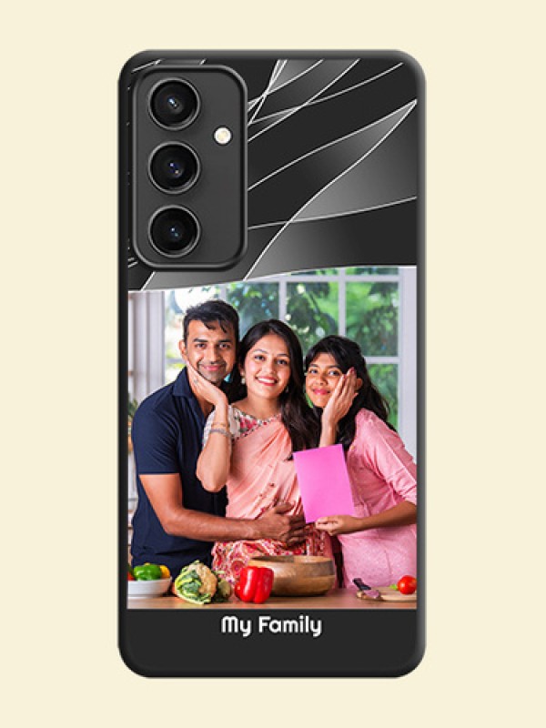 Mixed Wave Lines - Photo on Space Black Soft Matte Mobile Cover - Galaxy S23 FE 5G