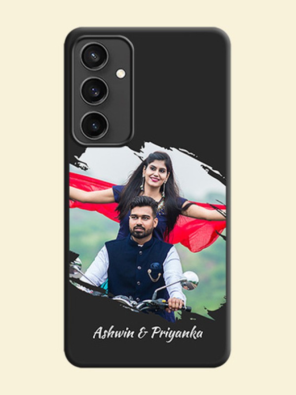 Grunge Brush Strokes - Photo on Space Black Soft Matte Back Cover - Galaxy S23 FE 5G