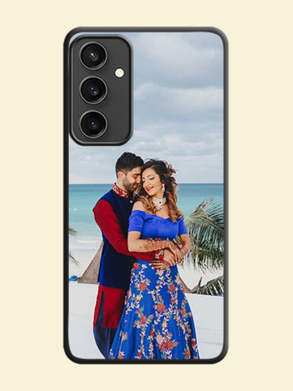 Full Single Pic Upload On Space Black Personalized Soft Matte Phone Covers - Galaxy S23 FE 5G