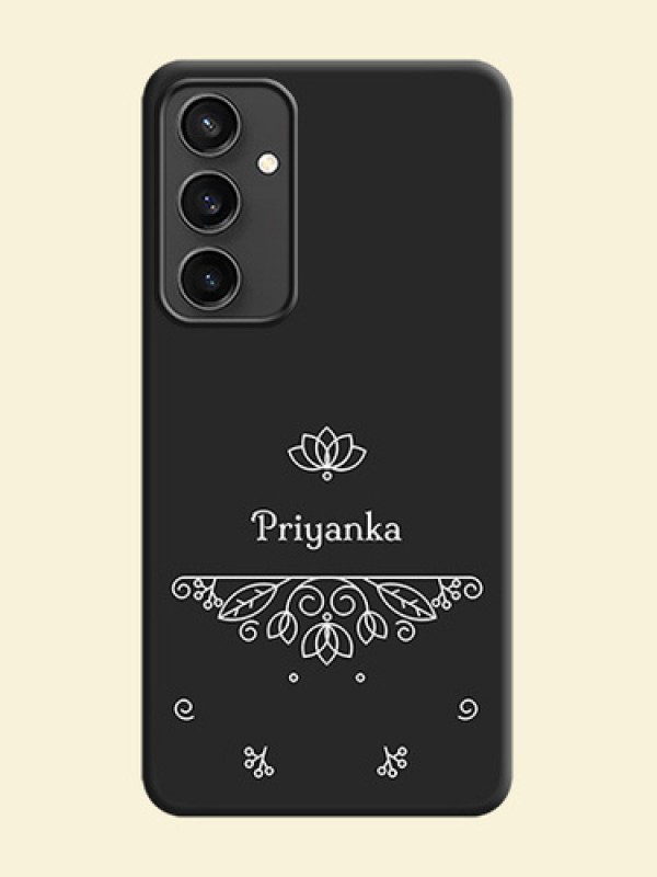 Lotus Garden Custom Text On Space Black Personalized Soft Matte Phone Covers - Galaxy S23 FE 5G