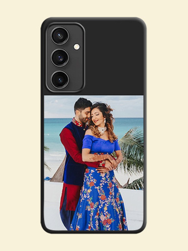 Image Upload With Space Black Color On Custom Soft Matte Mobile Back Cover - Samsung Galaxy S23 Fe 5G