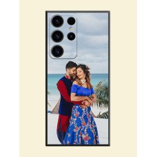 Full Single Pic Upload On Space Black Personalized Soft Matte Phone Covers -Samsung Galaxy S23 Ultra 5G