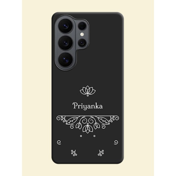 Lotus Garden Custom Text On Space Black Custom Soft Matte Mobile Back Cover - Samsung Galaxy S26 Ultra 5G Lotus Garden Custom Text On Space Black Custom Soft Matte Mobile Back Cover - Samsung Galaxy S26 Ultra 5G