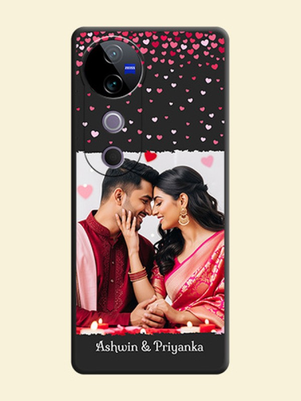 Fall in Love with Your Partner on Photo On Space Black Custom Soft Matte Mobile Back Cover - Vivo T3 Ultra