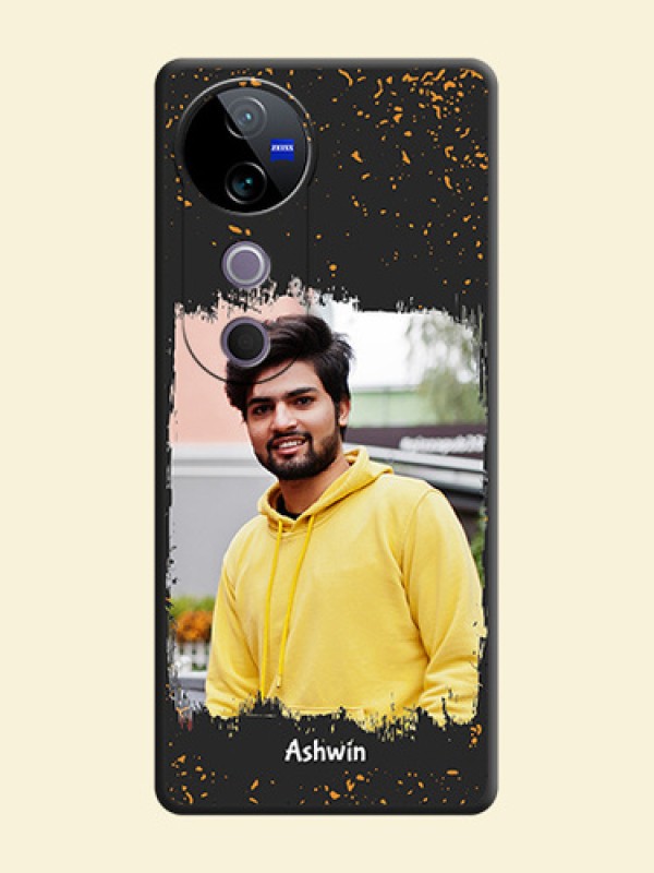 Spray Free Design on Photo On Space Black Custom Soft Matte Mobile Back Cover - Vivo T3 Ultra