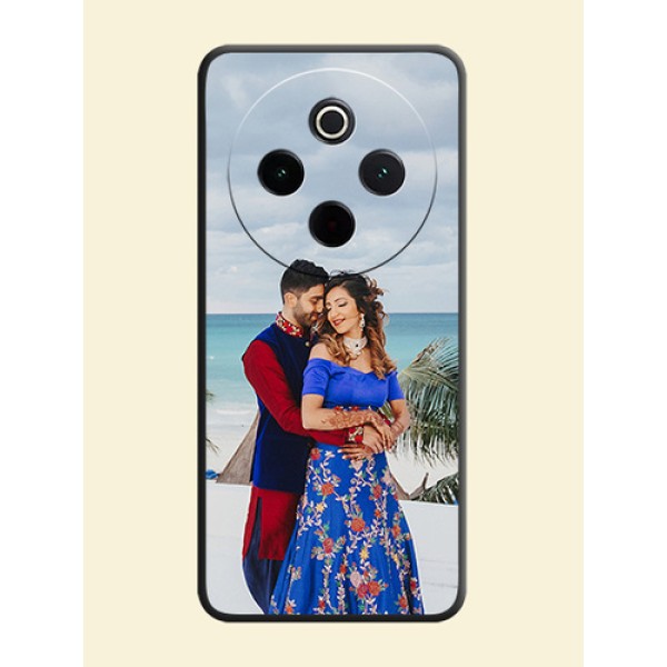 Full Single Pic Upload On Space Black Custom Soft Matte Mobile Back Cover - Vivo T4 5G Full Single Pic Upload On Space Black Custom Soft Matte Mobile Back Cover - Vivo T4 5G