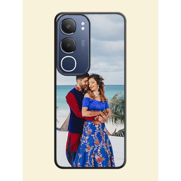 Full Single Pic Upload On Space Black Custom Soft Matte Mobile Back Cover - Vivo T4 Lite Full Single Pic Upload On Space Black Custom Soft Matte Mobile Back Cover - Vivo T4 Lite