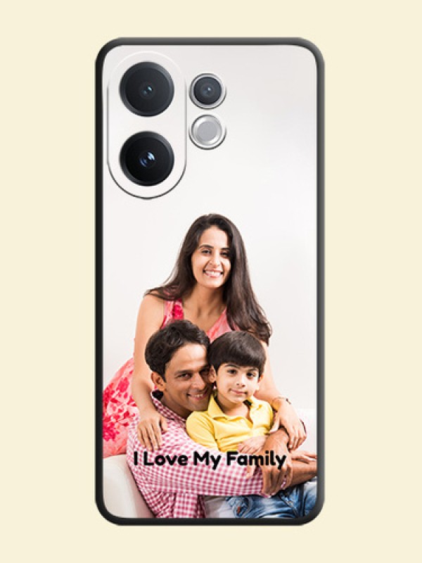 Full Single Pic Upload With Text On Space Black Custom Soft Matte Mobile Back Cover - Vivo T4 Pro 5G
