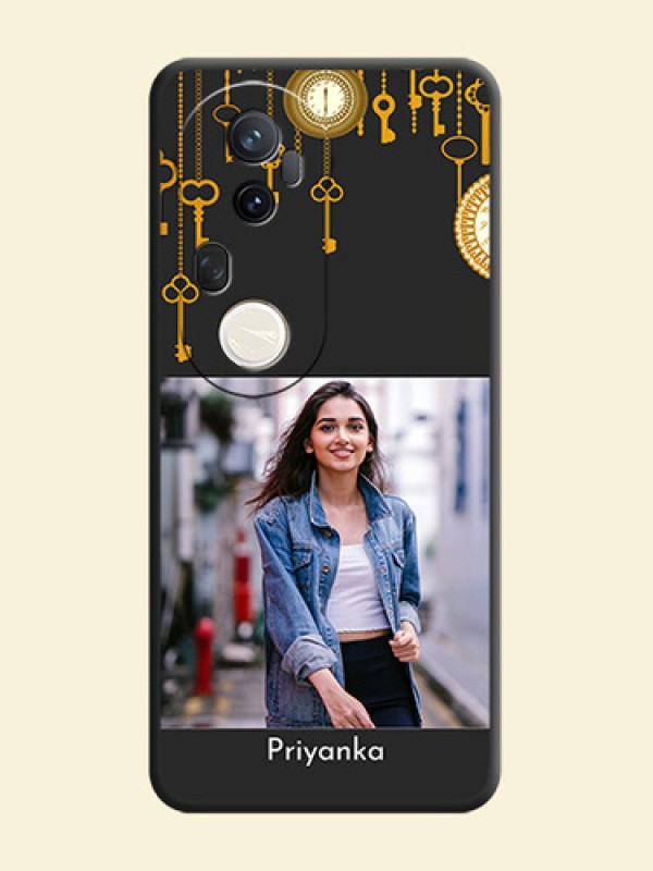 Decorative Design with Text On Space Black Custom Soft Matte Mobile Back Cover - Vivo T4 Ultra 5G