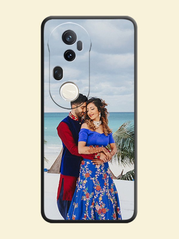 Full Single Pic Upload On Space Black Custom Soft Matte Mobile Back Cover - Vivo T4 Ultra 5G
