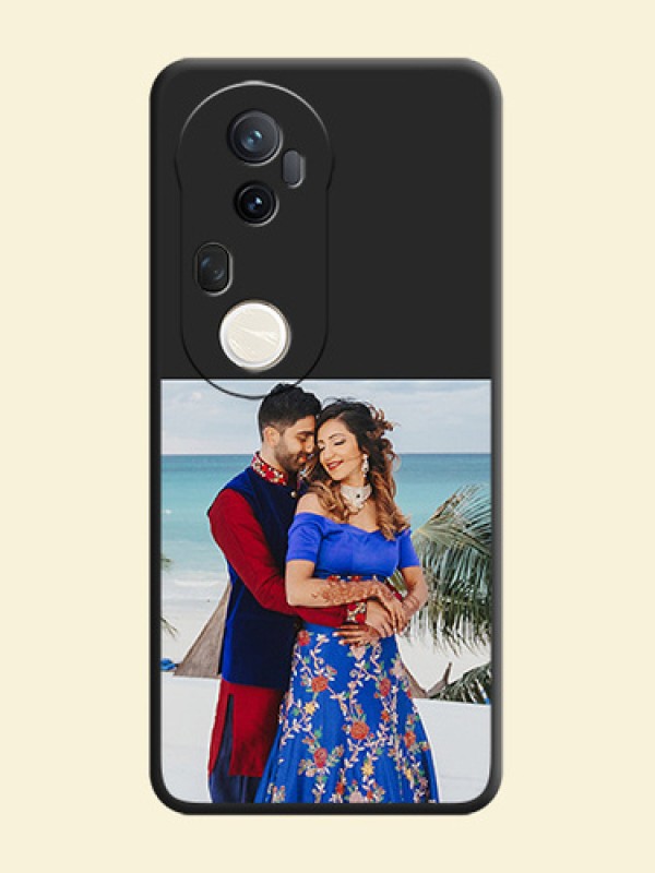 Image Upload With Space Black Color On Custom Soft Matte Mobile Back Cover - Vivo T4 Ultra 5G