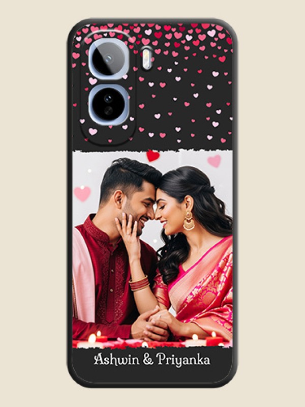 Fall in Love with Your Partner on Photo On Space Black Custom Soft Matte Mobile Back Cover - Vivo T5 Pro 5G