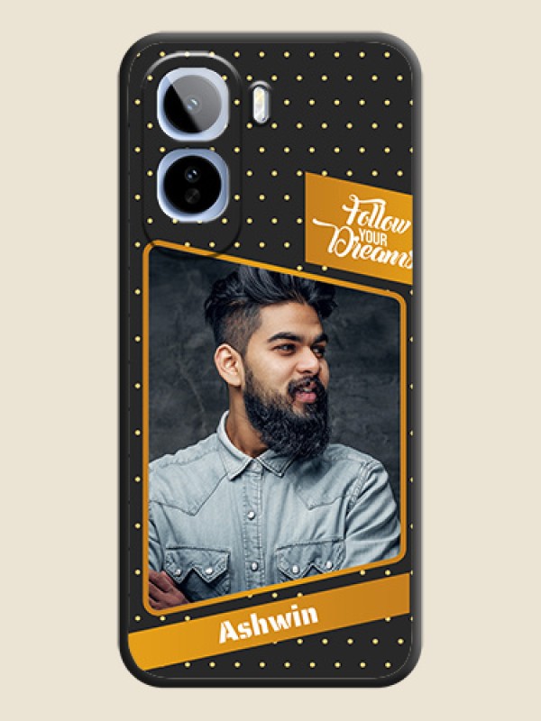 Follow Your Dreams with White Dots On Space Black Custom Soft Matte Mobile Back Cover - Vivo T5 Pro 5G