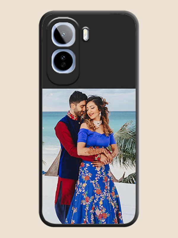 Image Upload With Space Black Color On Custom Soft Matte Mobile Back Cover - Vivo T5 Pro 5G
