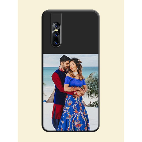 Image Upload With Space Black Color On Custom Soft Matte Mobile Back Cover - Vivo V15 Pro Image Upload With Space Black Color On Custom Soft Matte Mobile Back Cover - Vivo V15 Pro