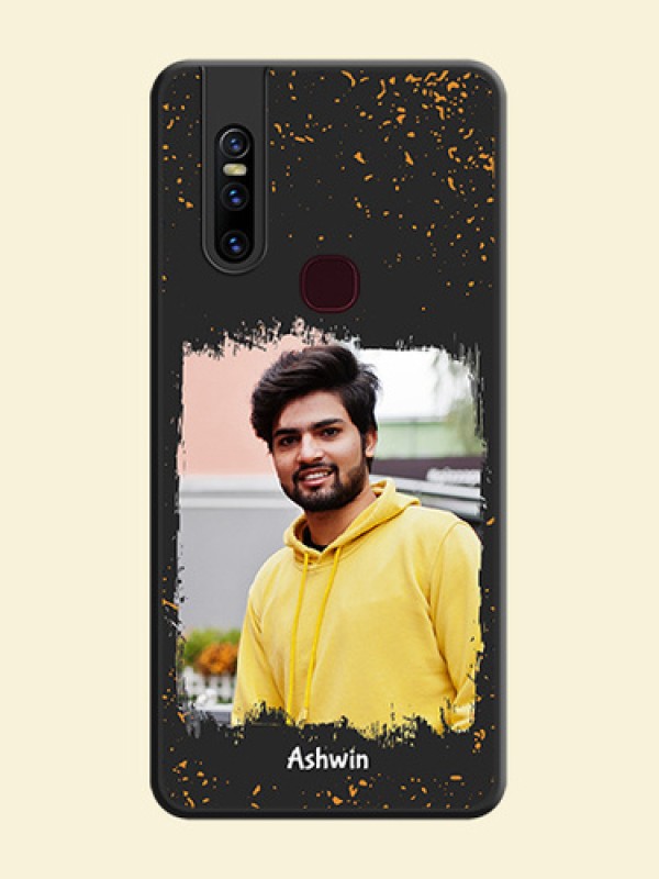 Spray Free Design on Photo on Space Black Soft Matte Phone Cover - Vivo V15