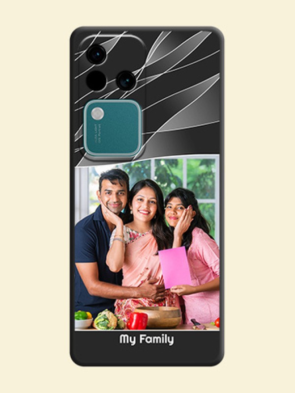 Mixed Wave Lines - Photo on Space Black Soft Matte Mobile Cover - Vivo V30 5G