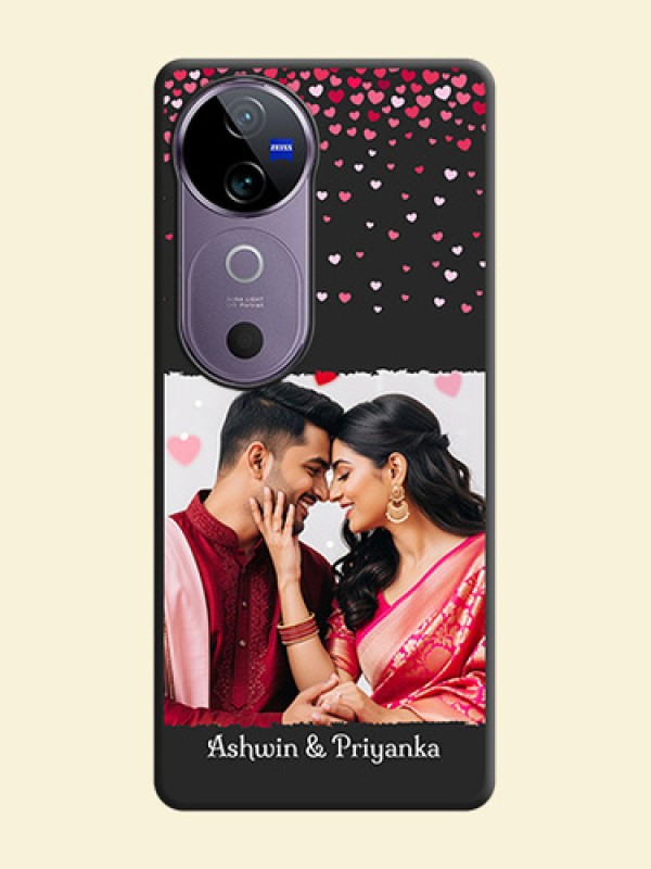 Fall in Love with Your Partner on Photo On Space Black Custom Soft Matte Mobile Back Cover - Vivo V40e 5G