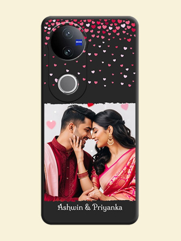 Fall in Love with Your Partner on Photo On Space Black Custom Soft Matte Mobile Back Cover - Vivo V50 5G