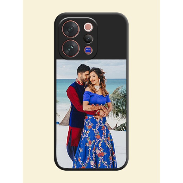 Image Upload With Space Black Color On Custom Soft Matte Mobile Back Cover - Vivo V70 Elite 5G Image Upload With Space Black Color On Custom Soft Matte Mobile Back Cover - Vivo V70 Elite 5G