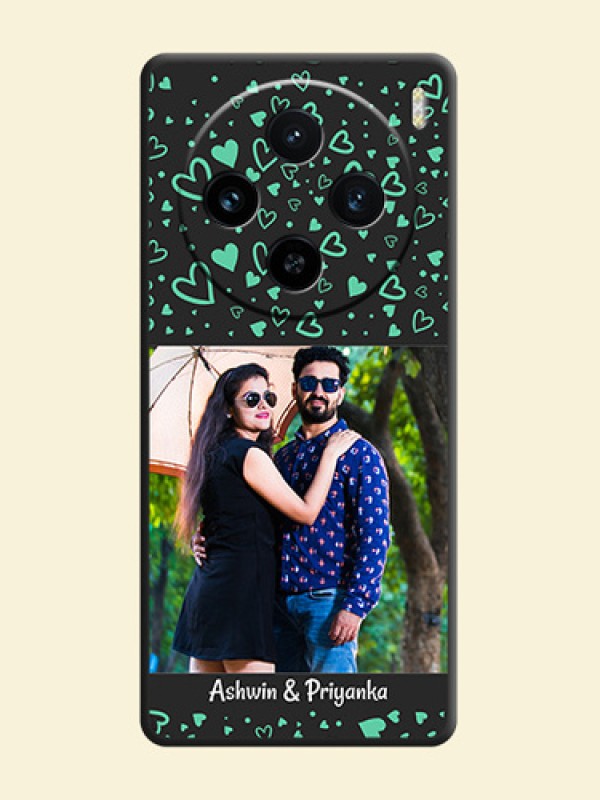 Sea Green Indefinite Love Pattern - Photo on Space Black Soft Matte Mobile Cover - Vivo X100 5G