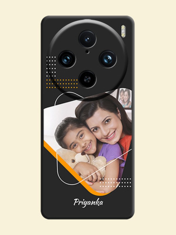 Yellow Triangle - Photo on Space Black Soft Matte Phone Cover - Vivo X100 Pro 5G