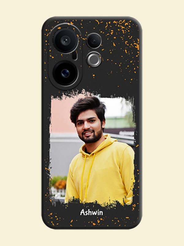 Spray Free Design on Photo On Space Black Custom Soft Matte Mobile Back Cover - Vivo X200 FE 5G