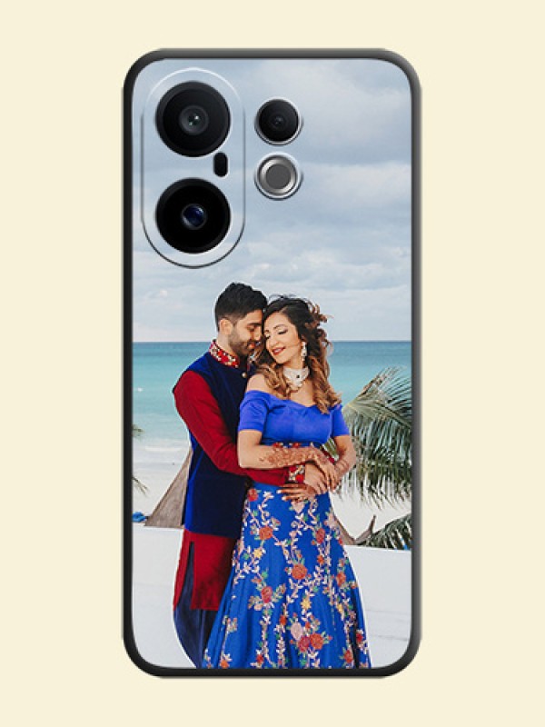 Full Single Pic Upload On Space Black Custom Soft Matte Mobile Back Cover - Vivo X200 FE 5G