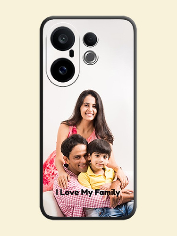 Full Single Pic Upload With Text On Space Black Custom Soft Matte Mobile Back Cover - Vivo X200 FE 5G