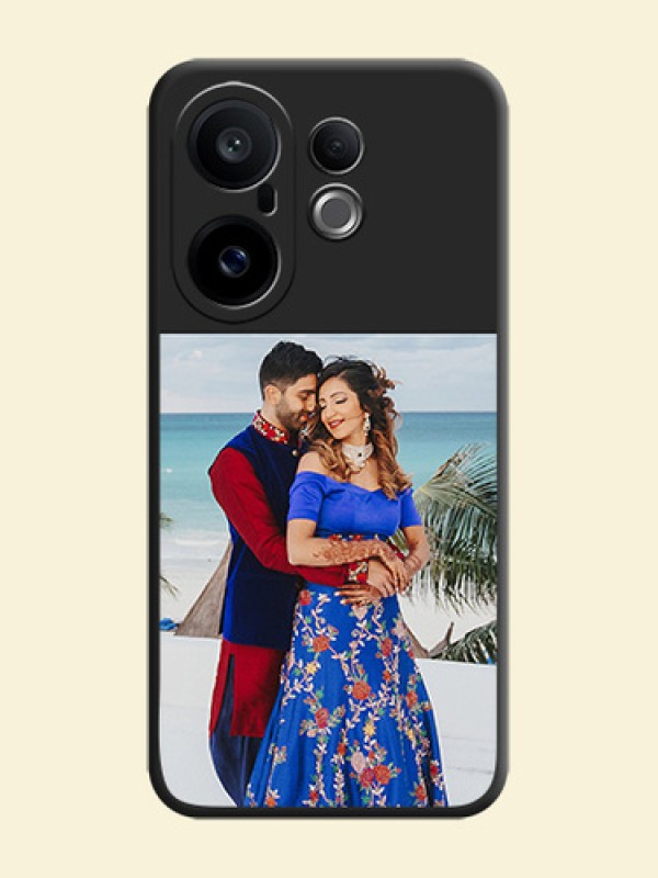 Image Upload With Space Black Color On Custom Soft Matte Mobile Back Cover - Vivo X200 Fe 5G