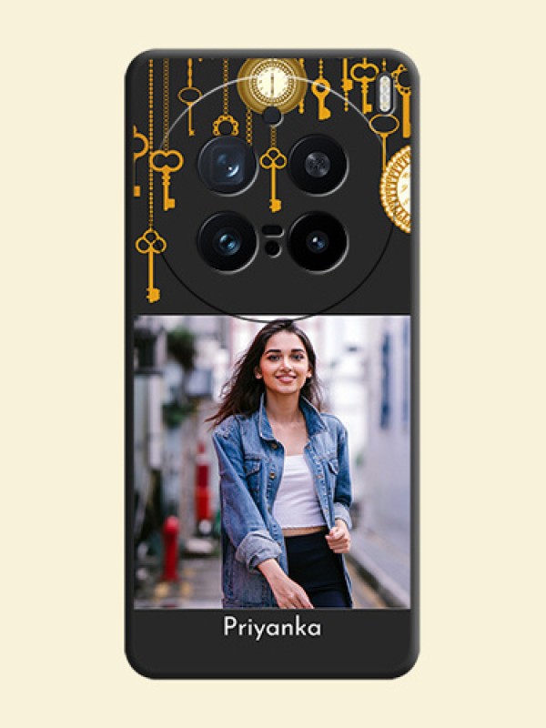 Decorative Design with Text On Space Black Custom Soft Matte Mobile Back Cover - Vivo X200 Pro 5G