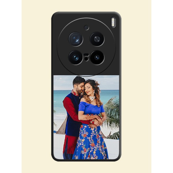 Image Upload With Space Black Color On Custom Soft Matte Mobile Back Cover - Vivo X200 Pro 5G Image Upload With Space Black Color On Custom Soft Matte Mobile Back Cover - Vivo X200 Pro 5G