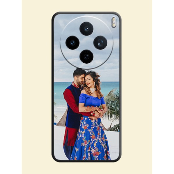 Full Single Pic Upload On Space Black Custom Soft Matte Mobile Back Cover - Vivo X200T 5G Full Single Pic Upload On Space Black Custom Soft Matte Mobile Back Cover - Vivo X200T 5G