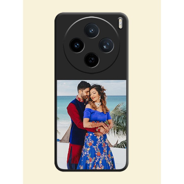 Image Upload With Space Black Color On Custom Soft Matte Mobile Back Cover - Vivo X200T 5G Image Upload With Space Black Color On Custom Soft Matte Mobile Back Cover - Vivo X200T 5G