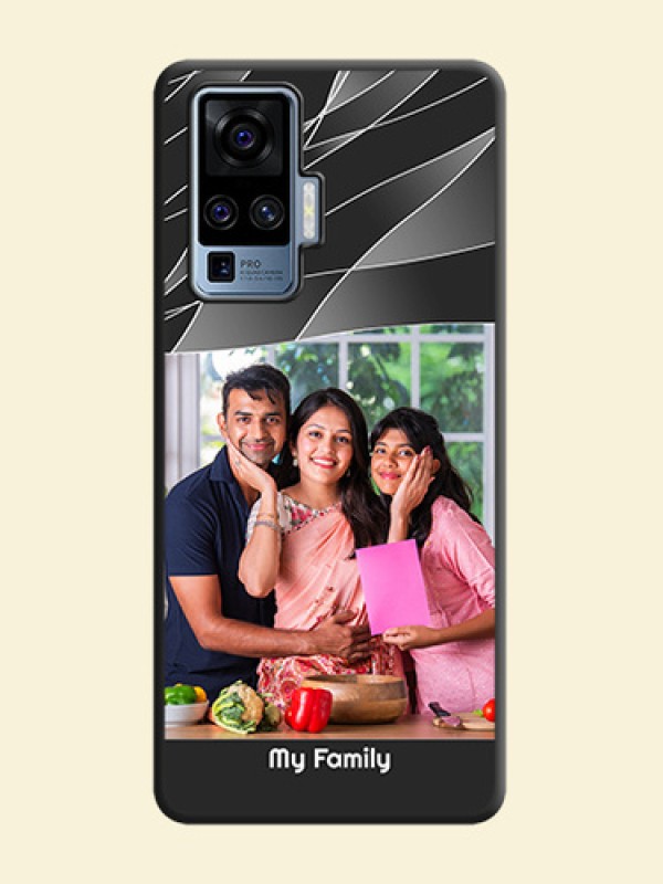 Mixed Wave Lines - Photo on Space Black Soft Matte Mobile Cover - Vivo X50 Pro 5G