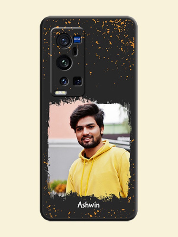Spray Free Design on Photo on Space Black Soft Matte Phone Cover - Vivo X60 Pro Plus
