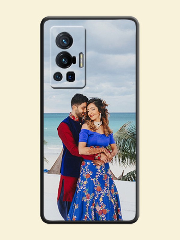 Full Single Pic Upload On Space Black Personalized Soft Matte Phone Covers -Vivo X70 Pro 5G