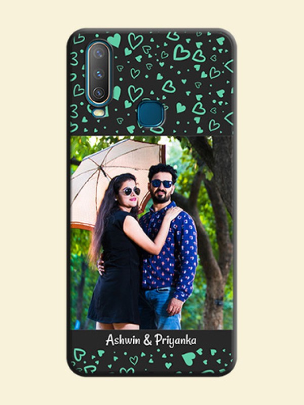 Sea Green Indefinite Love Pattern - Photo on Space Black Soft Matte Mobile Cover - Vivo Y15