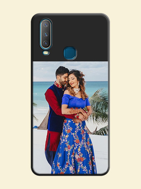 Image Upload With Space Black Color On Custom Soft Matte Mobile Back Cover - Vivo Y15