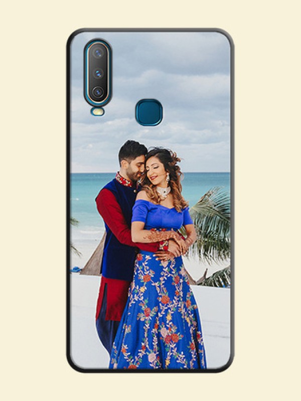 Full Single Pic Upload On Space Black Personalized Soft Matte Phone Covers -Vivo Y17