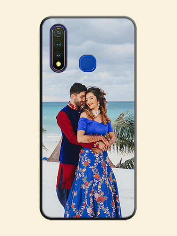 Full Single Pic Upload On Space Black Personalized Soft Matte Phone Covers -Vivo Y19