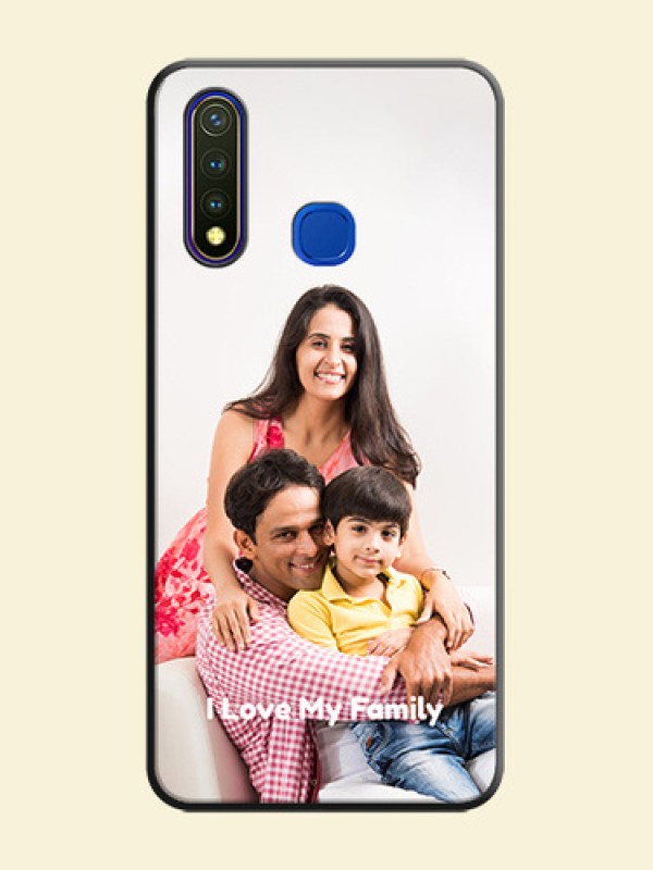 Full Single Pic Upload With Text On Space Black Personalized Soft Matte Phone Covers -Vivo Y19