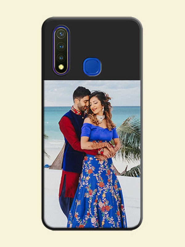 Image Upload With Space Black Color On Custom Soft Matte Mobile Back Cover - Vivo Y19