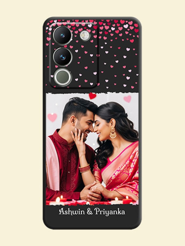 Fall in Love with Your Partner on Photo On Space Black Custom Soft Matte Mobile Back Cover - Vivo Y200 5G