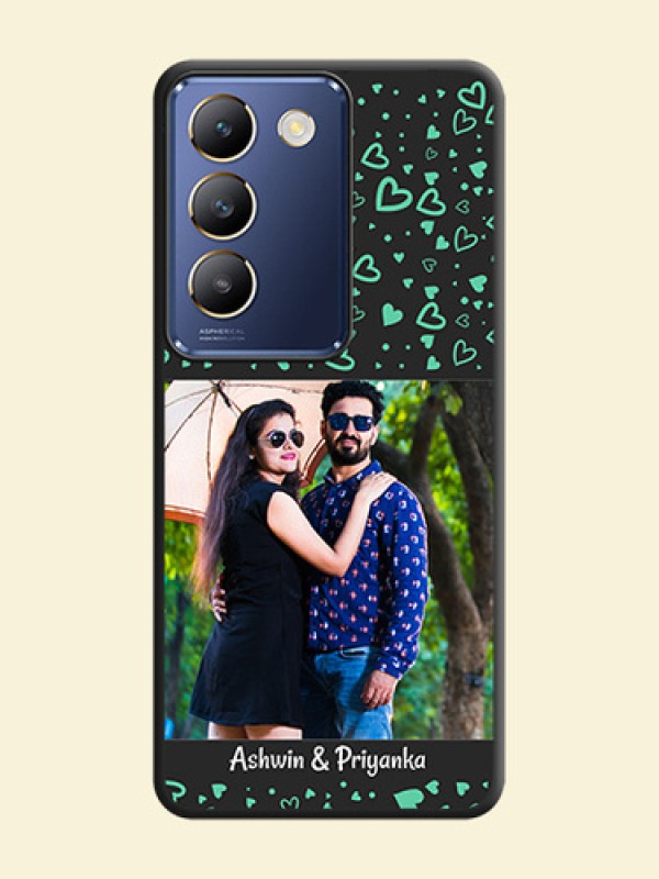Sea Green Indefinite Love Pattern - Photo on Space Black Soft Matte Mobile Cover - Vivo Y200E 5G